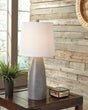 Shavontae Gray Table Lamp set of 2 by Ashley, front view