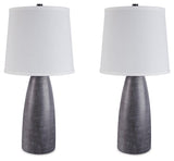 Gray resin base of Shavontae Table Lamp