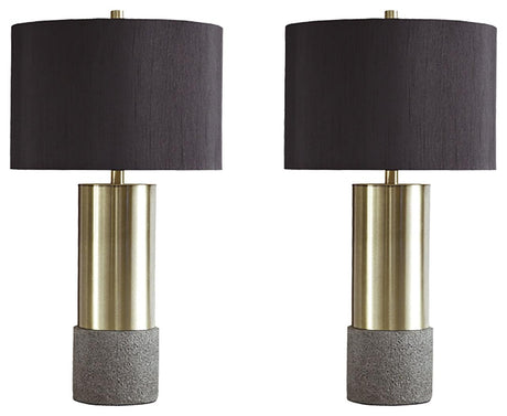 Set of two Jacek table lamps shown in contemporary styled room