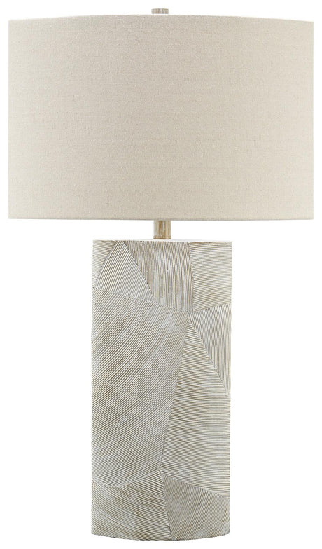 Bradard table lamp base and shade details