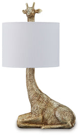 Ferrison lamp close-up of giraffe resin base