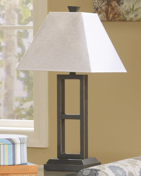 Deidra black table lamp set of 2 on side table