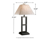 Dimension diagram of Deidra table lamp