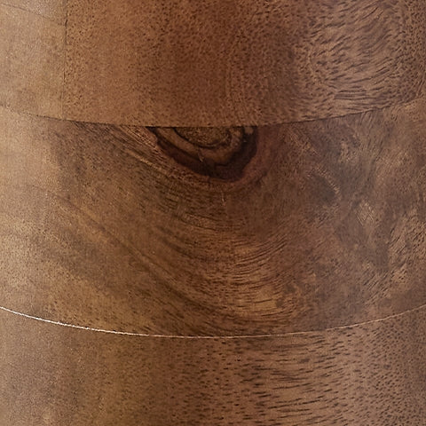 Danset table lamp showcasing honey brown wood finish