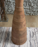 Ailsa floor lamp fabric drum shade detail