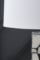 Close-up of modified drum shade detail
