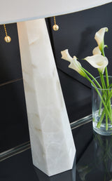 Texture of white lamp finish