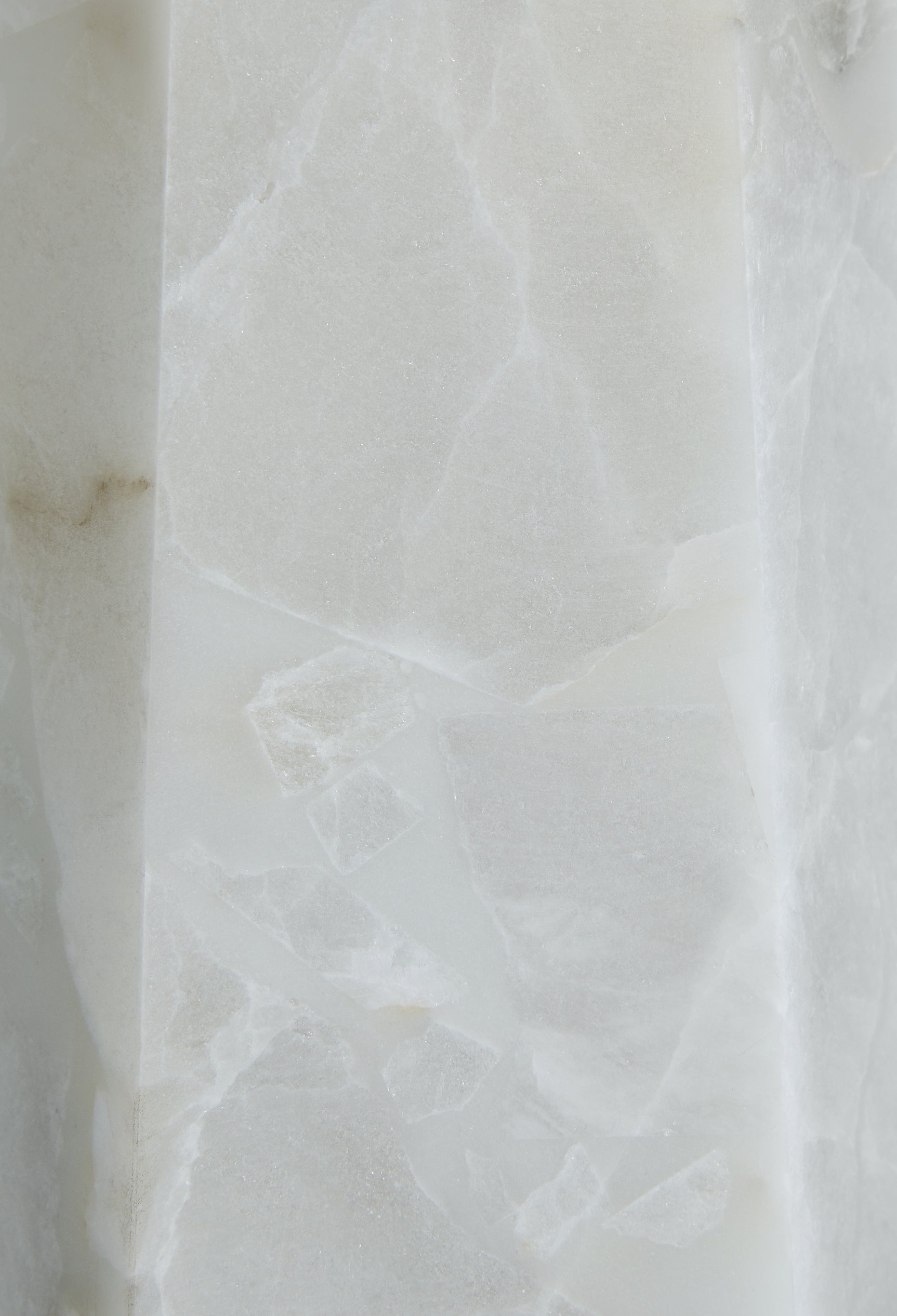 Front and side views of white table lamp set