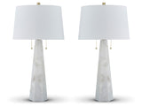 Close-up of lamp base sculptural design