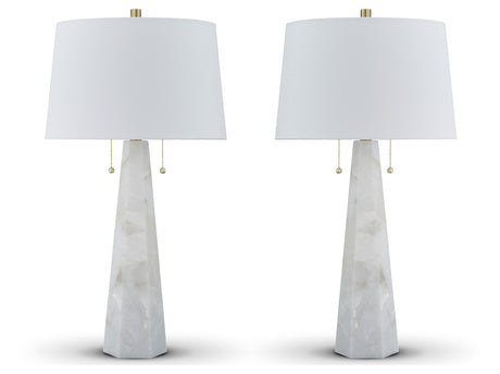 Close-up of lamp base sculptural design
