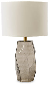 Close-up of Taylow Table Lamp fabric shade detail