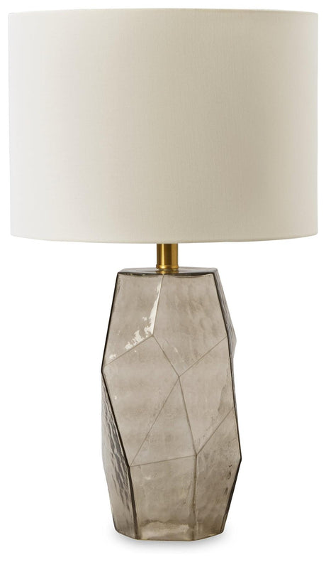 Close-up of Taylow Table Lamp fabric shade detail