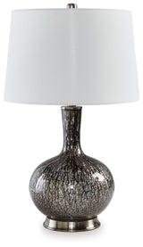 Tenslow lamp lit with warm light