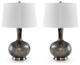 Close-up of Tenslow antique black lamp base