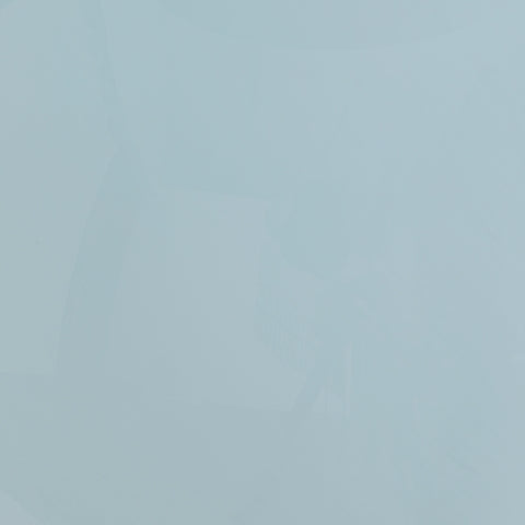 Detail of aqua blue glass base of Rylanton table lamp