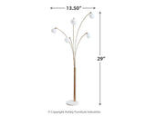 Taliya Arc Lamp dimensions diagram