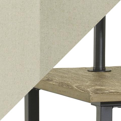Black metal finish swatch for Shianne Floor Lamp