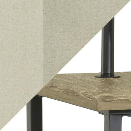 Black metal finish swatch for Shianne Floor Lamp