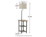 Dimensional diagram of Shianne Floor Lamp