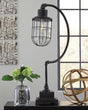 Jae Antique Black Desk Lamp front view