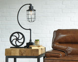 Jae Antique Black Desk Lamp cord and switch