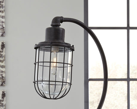 Jae Antique Black Desk Lamp dimension guide
