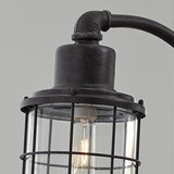 Jae Antique Black Desk Lamp antique black finish close-up