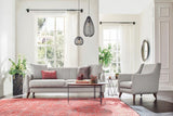 Fabia Light Gray Armchair paired with a 3-seat sofa