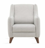 Fabia Light Gray Armchair side view