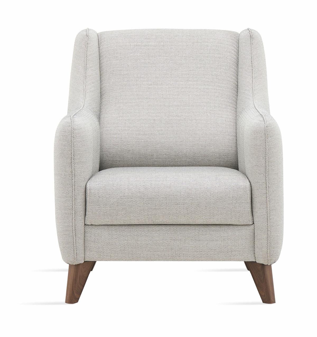 Fabia Light Gray Armchair side view