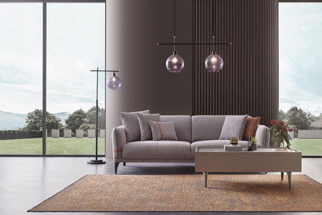 Linz Gray 3-Seater Sofa Bed front view