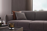 Linz Gray 3-Seater Sofa Bed folded out bed surface