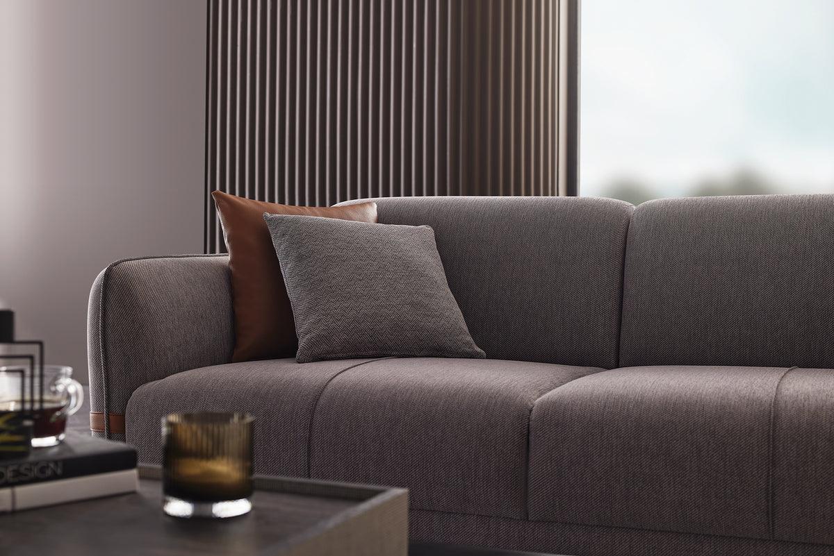 Linz Gray 3-Seater Sofa Bed folded out bed surface