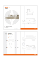 Main angle of Sandy Ivory Boucle Chaise Lounge