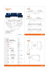 Emma Gray Velvet Double Chaise Sectional sofa main view