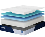 Nectar Classic Memory Foam 5.1 mattress zoom on white cooling cover