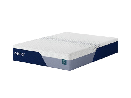 Nectar Premier Memory Foam 5.1 Queen Mattress with cooling gel foam, top view