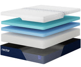 Side view of Nectar Luxe king mattress