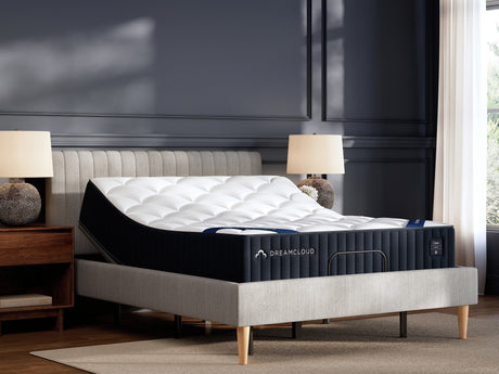 Close-up of mattress side stitching detail
