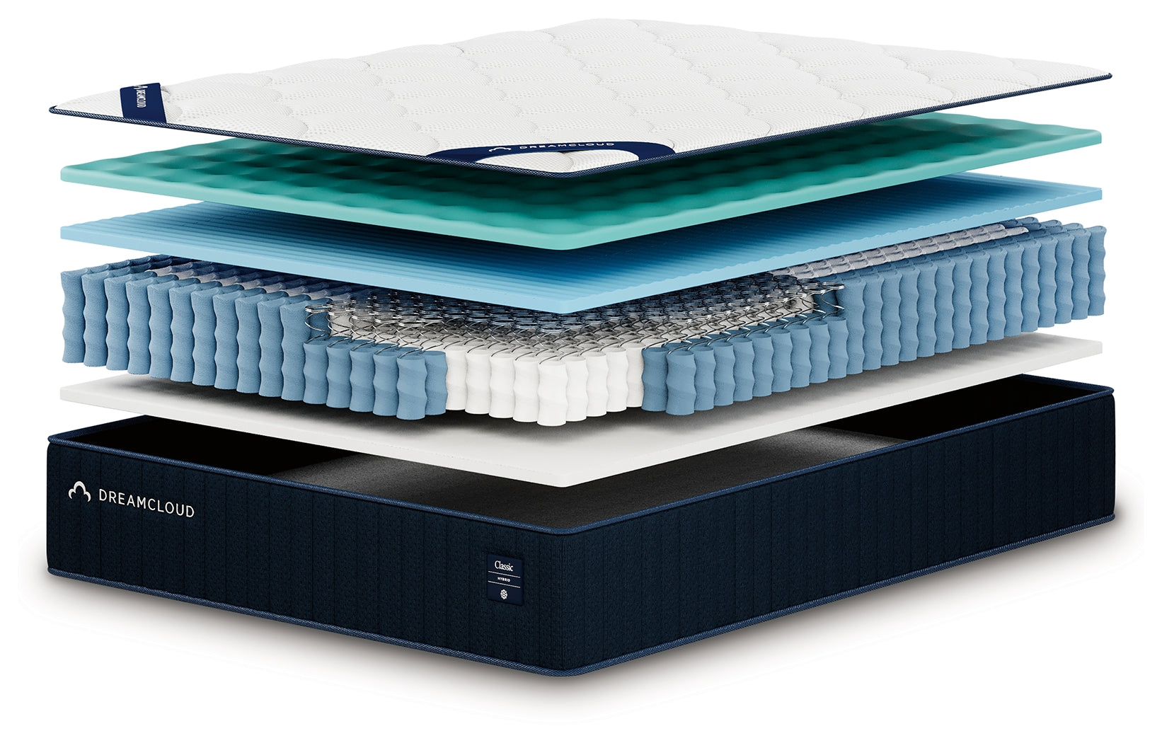 DreamCloud Classic Hybrid White Queen Mattress