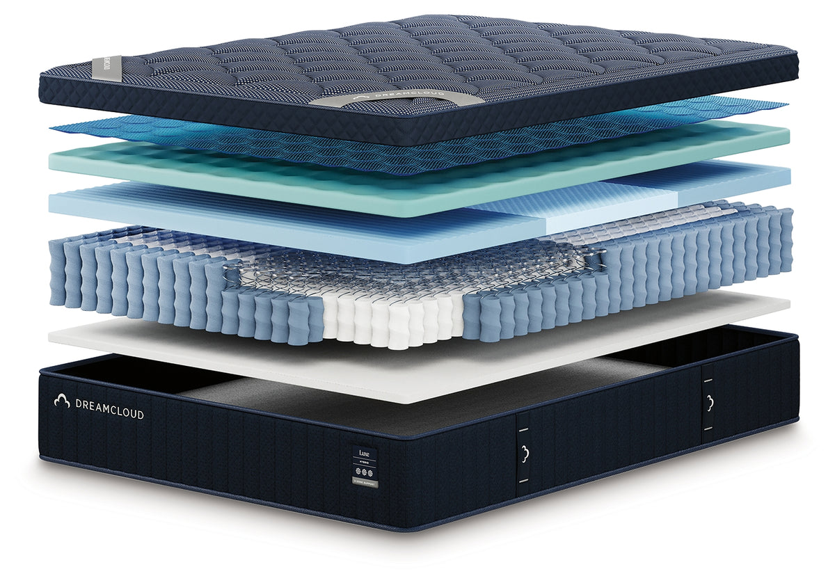 DreamCloud Luxe Hybrid Mattress head-on view