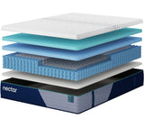 Nectar Premier Hybrid 5.1 white queen mattress top surface