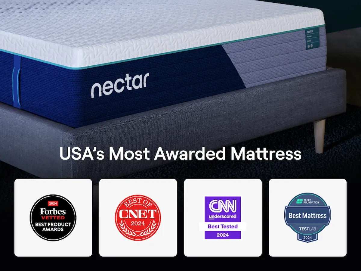 Nectar Hybrid mattress thick comfort foam layers