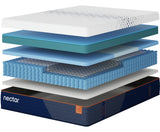 Cutaway view showing layers of memory foam and coils inside the Nectar Ultra Hybrid