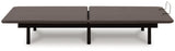 Side profile of charcoal gray adjustable bed base