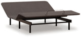 Comfort Classic Twin XL Adjustable Base black side view with foot raised