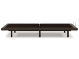 Side view of twin XL adjustable power base in black