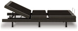 Nectar Comfort Ultra Full Black Adjustable Bed Base side head half up