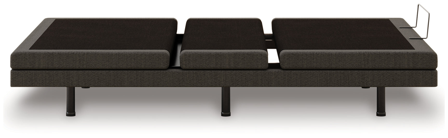 Nectar Comfort Ultra Queen Adjustable Base in black side angle