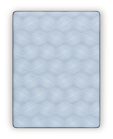 Peak 2.0 12 Hybrid Light Blue Twin Mattress corner detail
